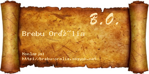 Brebu Orália névjegykártya